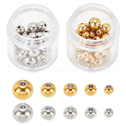 Unicraftale 304 Stainless Steel Beads STAS-UN0016-80-1