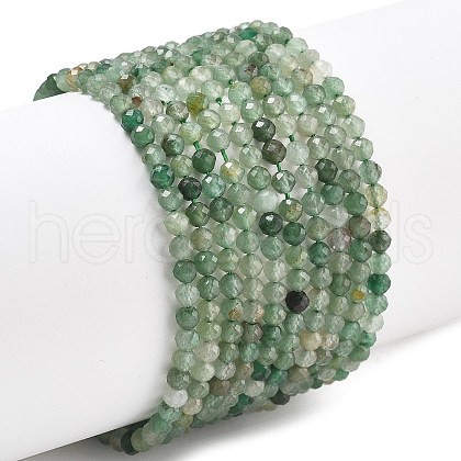 Natural Green Aventurine Beads Strands G-RM250104-E6-1