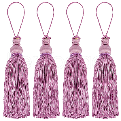 Polyester Tassel Pendant Decorations DIY-WH0542-06C-1