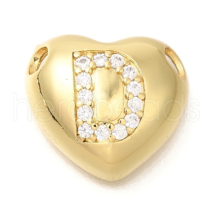 Rack Plating Brass Micro Pave Cubic Zirconia Pendants KK-I722-04G-D-1