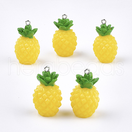 Resin Pendants X-RESI-T028-51-1