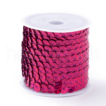 Eco-Friendly Plastic Paillette Beads PVC-Q092-6mm-P50108-1