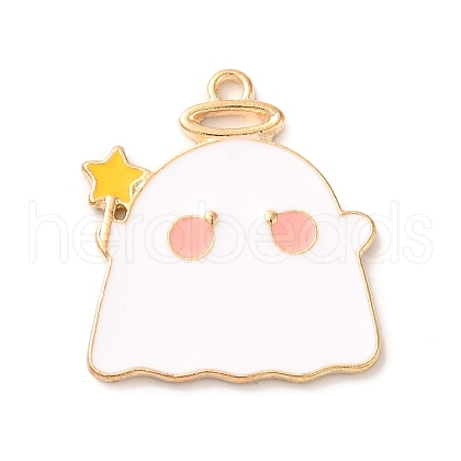 Halloween Theme Alloy Enamel Pendants ENAM-C011-01B-KCG-1