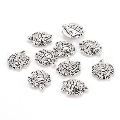 Tibetan Style Alloy Beads TIBE-I025-17AS-1