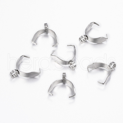 Tarnish Resistant 201 Stainless Steel Ice Pick Pinch Bails STAS-K155-03P-1