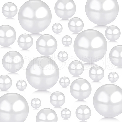 ABS Plastic Imitation Pearl Beads FIND-WH0127-18B-1