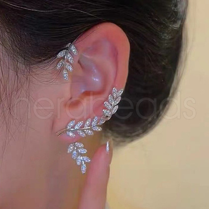 Alloy Rhinestone Cuff Earrings FS-WGFB378-14-1