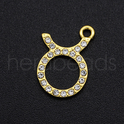 Alloy Rhinestone Charms PALLOY-S098-DA024-2-1