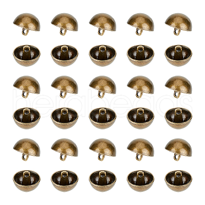 Unicraftale 30Pcs 1-Hole Alloy Shank Buttons FIND-UN0002-82-1