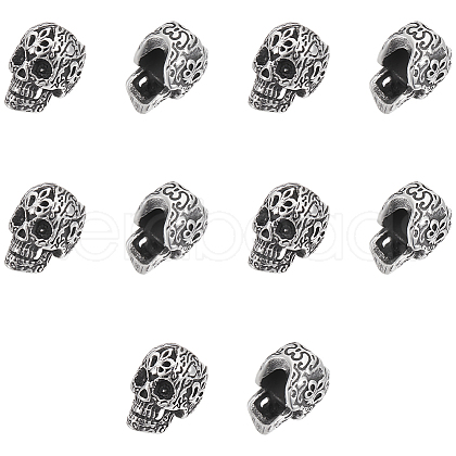 Unicraftale 10Pcs 304 Stainless Steel European Beads STAS-UN0060-61-1
