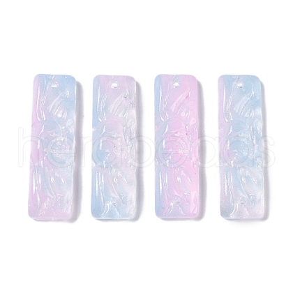 Baking Paint Glass Pendants GLAA-S202-16I-1