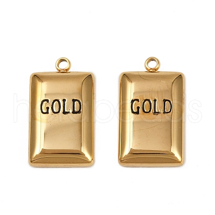 304 Stainless Steel Pendants STAS-L290-43G-1