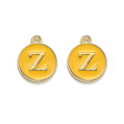 Golden Plated Alloy Enamel Charms ENAM-Q437-13Z-1