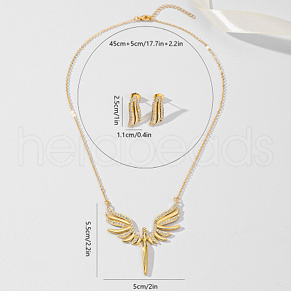 Luxury Angel Wing Jewelry Set for Party Dress and Banquet. OB3154-1