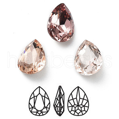 K9 Glass Rhinestone Cabochons RGLA-M016-B02-D-1