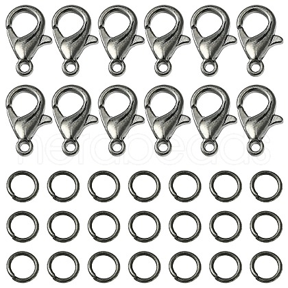 50Pcs Zinc Alloy Lobster Claw Clasps FIND-YW0003-98B-1