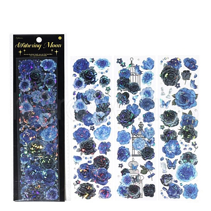 3Pcs 3 Styles PET Stickers AJEW-S040-04A-1