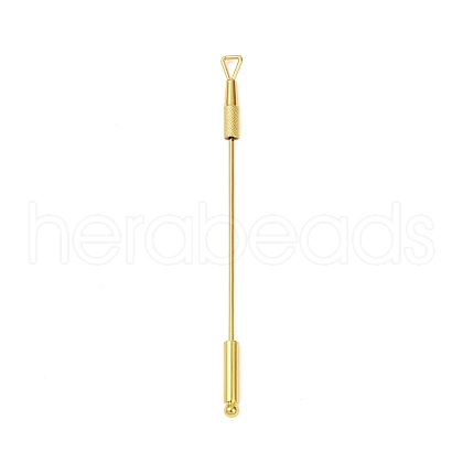 201 Stainless Steel Beadable Double Head Cuticle Pusher Nail Tools STAS-R161-01G-1