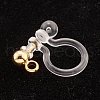 304 Stainless Steel Clip-on Earring Findings STAS-B014-05G-3