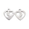 201 Stainless Steel Charms STAS-F255-010P-2