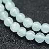 Natural Aquamarine Beads Strands G-P342-10-4mm-A-3