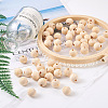 Craftdady 120Pcs 12 Styles Unfinished Natural Wood European Beads WOOD-CD0001-09-5