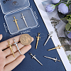 Beebeecraft 12Pcs 2 Colors 304 Stainless Steel Pendants STAS-BBC0005-57-3