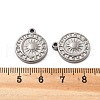 304 Stainless Steel Pendants STAS-V002-05P-3