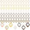  168Pcs 7 Colors Hollow Frame Alloy Connector Charms FIND-PH0005-31-1