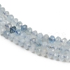 Natural Aquamarine Beads Strands G-L587-B02-01-A-4