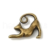 Tibetan Style Alloy Kitten Pendants TIBEP-A22092-AB-FF-1