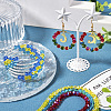 8 Strands 8 Colors Electroplate Transparent Glass Beads Strands EGLA-TA0001-37-15