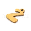 201 Stainless Steel Charms STAS-U016-01G-Z-2