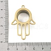 Ion Plating(IP) 304 Stainless Stee Locket Pendants STAS-S132-11G-02-3