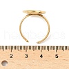 304 Stainless Steel Cuff Rings Components STAS-Z138-02G-03-5