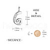 SHEGRACE Rhodium Plated 925 Sterling Silver Charms JEA007A-5