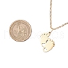Mother's Day 304 Stainless Steel Pendant Necklace NJEW-TA00194-03-3