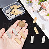Unicraftale 20Pcs 2 Colors 304 Stainless Steel Pendants FIND-UN0004-06-5