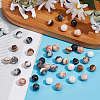 ARRICRAFT 120Pcs 4 Sizes Natural Red Netstone & Zebra Jasper Bead & Pink Zebra Jasper Bead G-AR0003-98-4