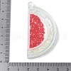 Transparent Printed Acrylic Pendants OACR-E042-03C-3