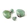 Natural Mixed Stone Perfume Bottle Pendants G-L623-07P-3