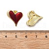 Brass Stud Earrings EJEW-D316-02G-5