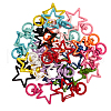 26Pcs 13 Colors Zinc Alloy Swivel Lobster Claw Clasps PALLOY-CJ0001-131-4