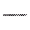 Ion Plating(IP) 304 Stainless Steel Curb Chains Extender X-STAS-WH0032-02A-EB-3