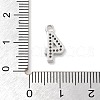 Brass Micro Pave Clear Cubic Zirconia Pendants ZIRC-I067-02E-3