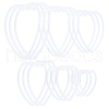 Gorgecraft 18Pcs 6 Style PP Plastic Linking Rings FIND-GF0004-45-1