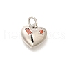 Brass Micro Pave Cubic Zirconia Pendants KK-L225-025P-1