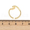 Brass Adjustable Cuff Rings for Women RJEW-B132-03G-5
