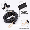 Gorgecraft 2Pcs PU Leather Bag Strap and Acrylic & CCB Plastic Link Chains Bag Handles FIND-GF0001-60-4