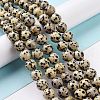 Natural Dalmatian Jasper Beads Strands G-Q462-10mm-30-6